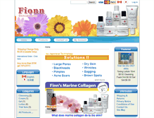 Tablet Screenshot of fionnskincare.com